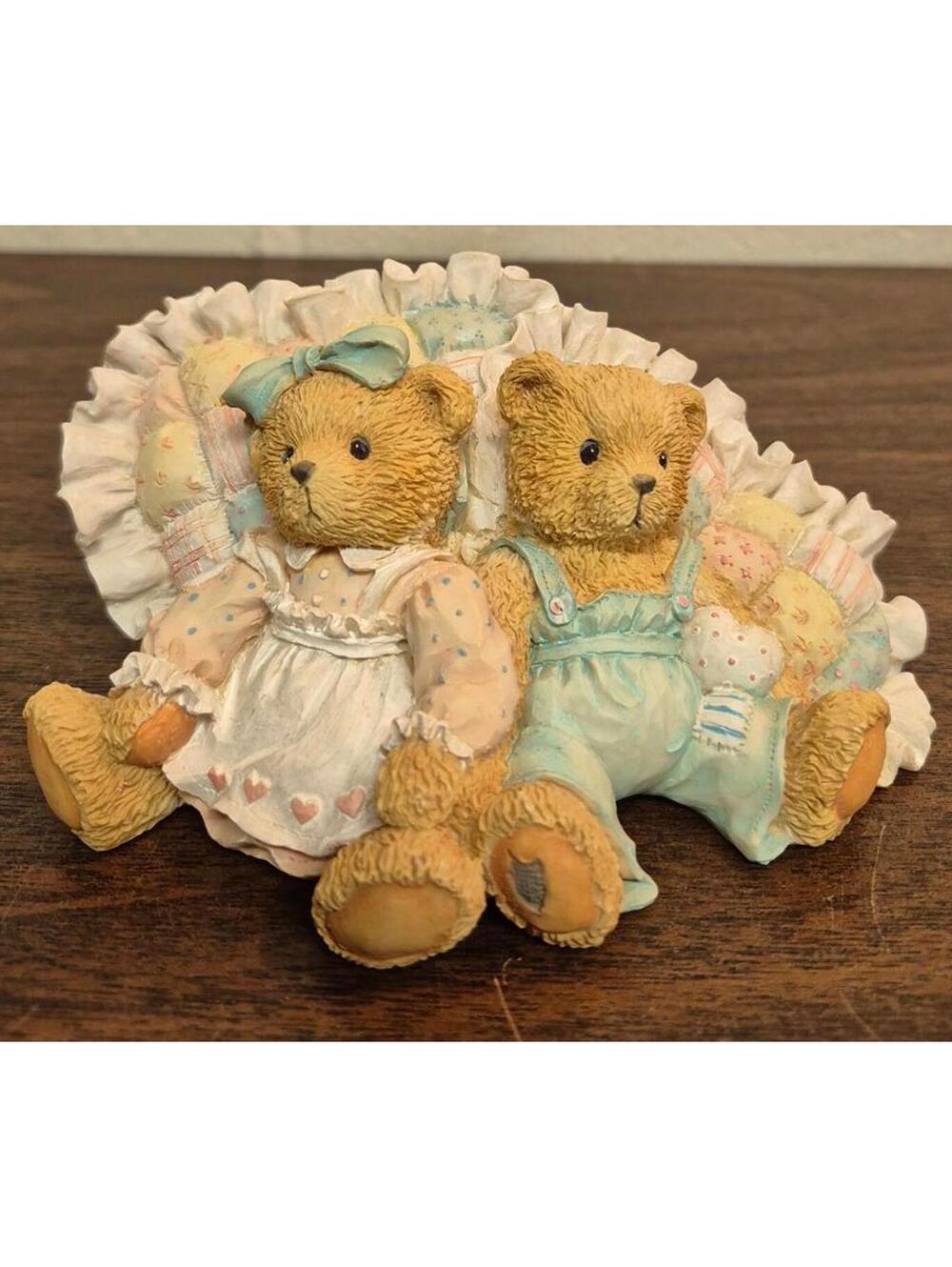Cherished Teddies 'Friendship Is A Cozy Feeling' Bear Figurine Michelle and Mike